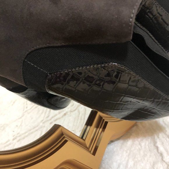 Cato Shoes Cato Brown And Black Ankle Boot With Heel Poshmark